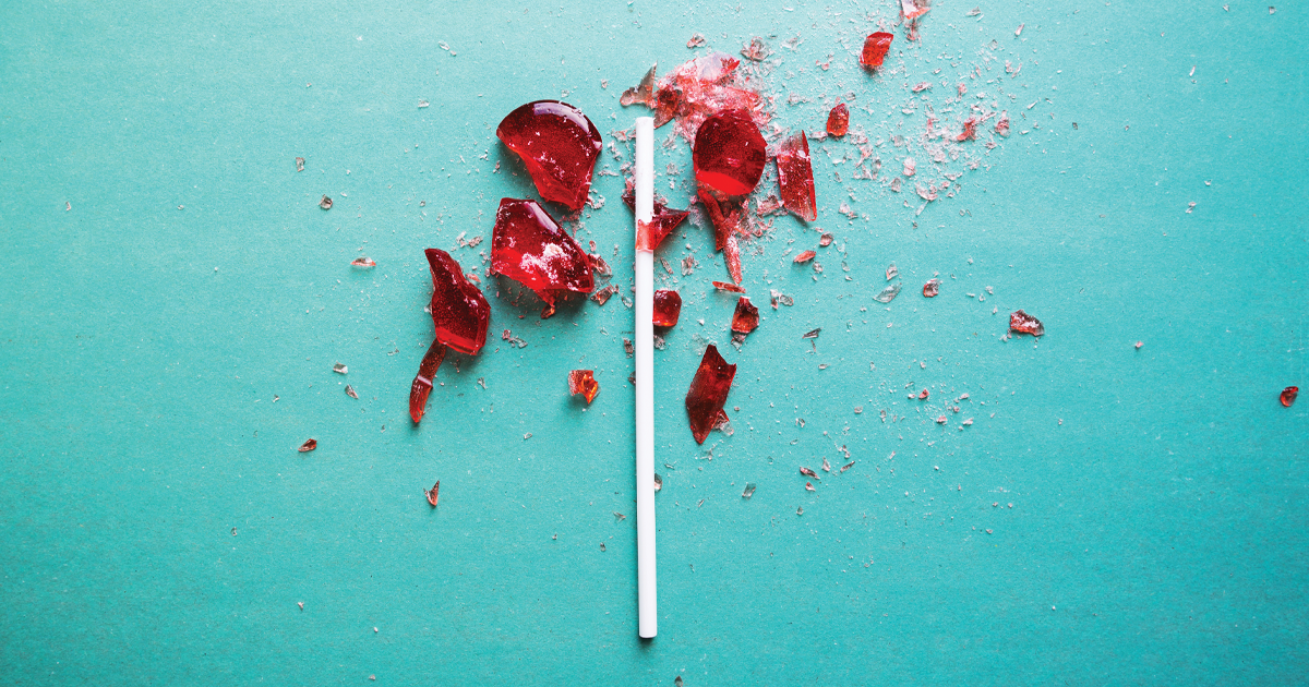 Broken Heart lollipop