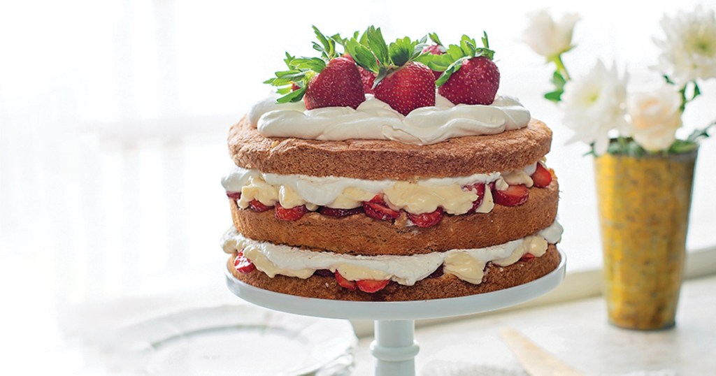 Birthday Strawberry Cake