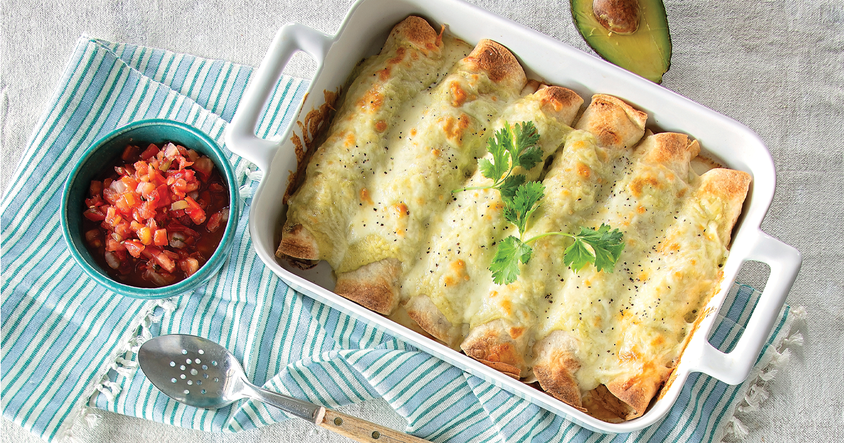 Recipe: Cilantro Chicken Enchiladas