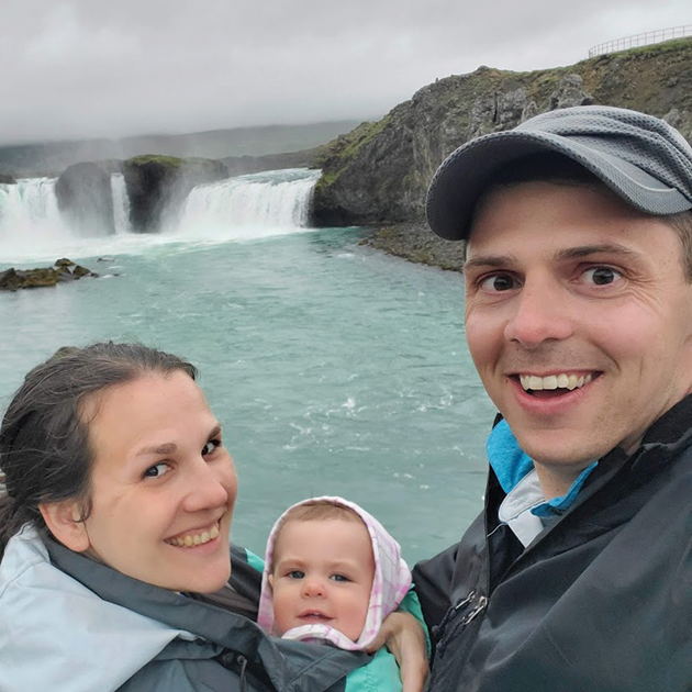 Lieutenant Johnathan Herzog and family.