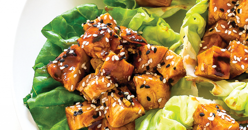 Hoisin Chicken Lettuce Wraps